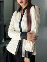 Contrast Trim Button Front Shirt